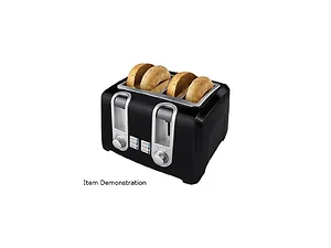 Black Box Corporation T4569B - Black & Decker 4-Slice Toaster T4569B - Sleek Design