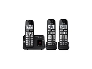 Panasonic KX-TGE433B - Cordless Phone Set with 3 Handsets