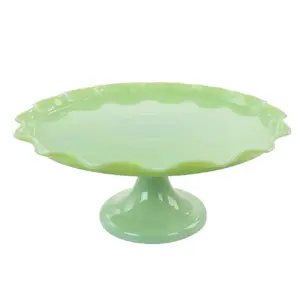 Gibson 120566.01 - Classic Jadeite Footed Cake Stand