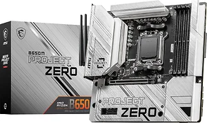 Msi B650MPROJECTZERO - B650M Project Zero AM5 Motherboard - mATX Design