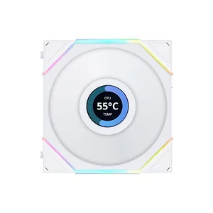 Lianli 12TLLCD1W - Lian-Li 120mm FDB Fan with LCD Display - White