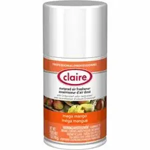 The Claire Manufacturing Company CGC CL116 - Claire Mega Mango Metered Air Freshener - Aerosol - 330 Sq. ft. - 10 fl oz (0.3 quart) - Mango - 30 Day - 12 / Pack