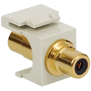 Cablesys ICC-IC107K6GWH - MODULE- RCA FEMALE- BLACK INSERT- WHITE