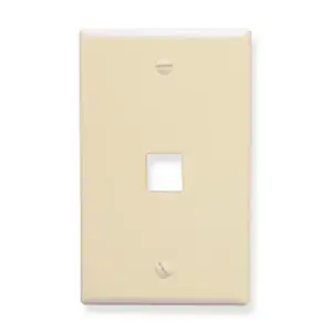 Cablesys ICC-IC107LF1AL - Face Plate Oversized 1-Port Almond