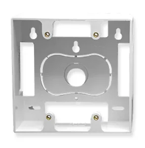 Cablesys ICC-IC107MRDWH - White 2-Gang Electrical Mounting Box for Flat Surfaces