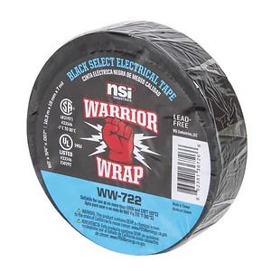 Warrior Wrap 0184-1313 - 7mil Select Purpose Vinyl Electrical Tape Black