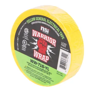 Warrior Wrap 0184-1312 - 7 Mil Yellow Vinyl Electrical Tape