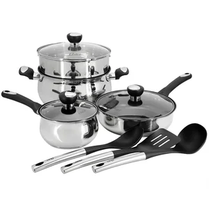 Oster 137515.10 - 10 Piece Nonstick Stainless Steel Cookware Set