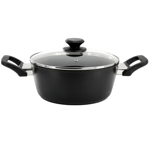 Oster 141064.02 - 4 Quart Nonstick Aluminum Dutch Oven with Lid - Black