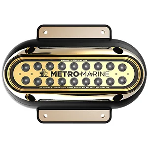 Metro Marine F-SME1-H-A3-45 - High-Output Elongated Surface Mount Light w/Intelligent Monochromatic LED's - Aqua, 45° Beam