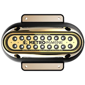 Metro Marine F-SME1-H-A3-90 - High-Output Elongated Surface Mount Light w/Intelligent Monochromatic LED's - Aqua, 90° Beam