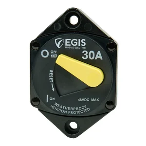 Egis Mobile Electric 4707-030 - Egis 30A Weatherproof Panel Mount Circuit Breaker