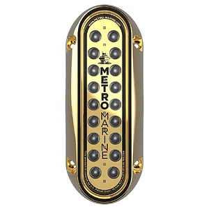 Metro Marine F-BME1-V-G3-90 - High-Output Elongated Vertical Mount Light w/Intelligent Monochromatic LED's - Green, 90° Beam