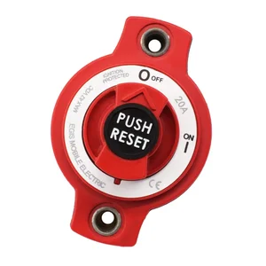 Egis Mobile Electric 4701-20 - Egis 20A Compact Circuit Breaker with Integrated Switch