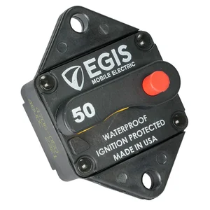 Egis Mobile Electric 4706-050 - Egis 50A Waterproof Panel Mount Circuit Breaker