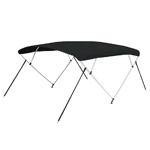 Covercraft A5487UB-02 - Carver 5487U Bimini Top - 4 Bow, Black Acrylic