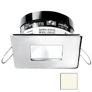 I2systems A503-14BBD - Apeiron A503 3W Spring Mount Light - Square/Square - Neutral White Polished Chrome Finish