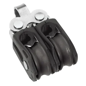 Barton Marine N00210 - Size 0 20mm Double Fixed Eye Pulley Block