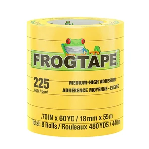 Frogtape 105545 - CP 225 Gold Masking Tape - 18MM x 55M - 8-Pack