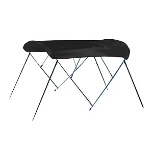 Covercraft A8SQ4893UB-02 - Carver 4 Bow 8' Pontoon Bimini Top - Black Acrylic