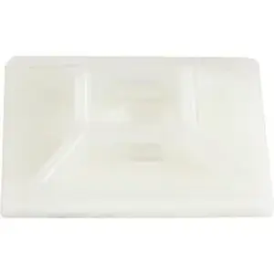 Startech STC CBMCTM3 - .com 100 Pack Cable Tie Mounts with Adhesive Tape for 0.21 in. (5.5 mm) Wide Ties - Cable Tie Mount - White - 1.10" Length - Nylon 66 - 100 / Pack - TAA Compliant