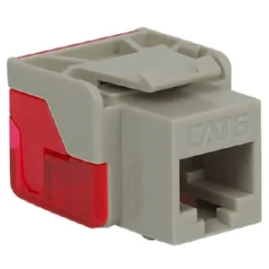 International Connectors And Cable Corp. IC1078L6GY - EZ Cat 6 Modular RJ-45 Keystone Jack - Grey