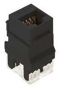 Onq WP3450BK - Cat5e Rj45 T568-A/B Keystone Connector, Black