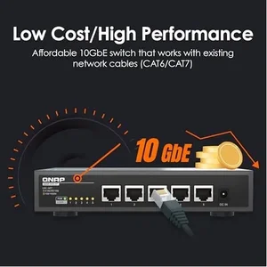 Qnap QSW-3205-5T-US - SWT QSW-3205-5T-US 5 port Desktop Unmanaged Switch Retail