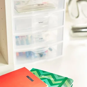 Brother TZE111 - P-touch TZe Laminated Tape Cartridges - 15/64 - Clear, Black - 1 Each