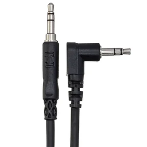 Hosa Tech 0077-0439 - Stereo Interconnect 3.5 Mm Trs To Right-Angle 3.5 Mm Trs 10'