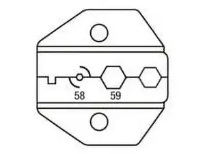 Enet 17054C - DIE SET COAX BNC/TNC 3PC FOR