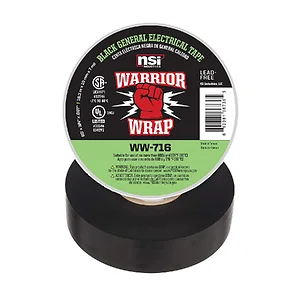 Warrior Wrap 0184-1306 - 7mil General Vinyl Electrical Tape Gray