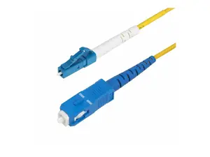 Startech SPSMLCSC-OS2-1M - 1M (3.3FT) LC TO SC (UPC) OS2 SINGLE MODE SIMPLEX FIBER OPTIC CABLE, 9/125M, 40G