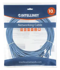 Intellinet Network Solutions 743761 - CAT8.1 U/FTP SLIM NETWORK PATCH CABLE, 14 FT., BLUE, 10-PACK