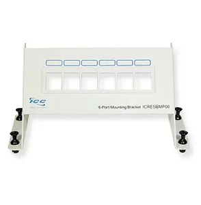 International Connectors And Cable Corp. ICRESBMP06 - Resi Mounting Panel Blank 6 Port