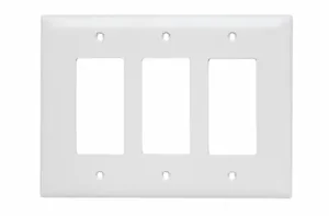 Onq 0108-0992 - 3 Gang Jumbo Decorator Wall Plate, White
