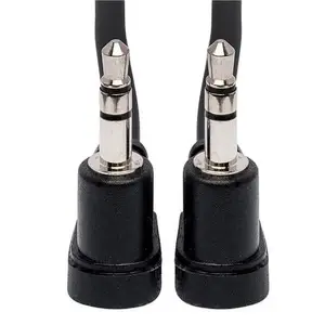 Hosa Tech 0077-0442 - Stereo Interconnect Right-Angle 3.5 Mm Trs To Same 5'