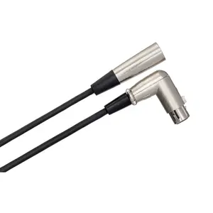 Hosa Tech 0077-0353 - Balanced Interconnect Right-Angle Xlr3f To Xlr3m 5'