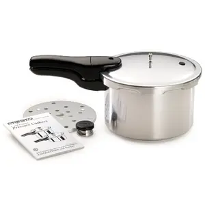 Presto 01241 - 4 Quart Aluminum Pressure Cooker for Quick Meals