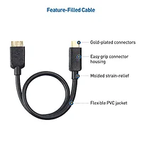 CABLE MATTERS-201006-BLK-0.3M