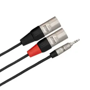 Hosa Tech 0077-0625 - Pro Stereo Breakout Rean 3.5 Mm Trs To Dual Xlr3m 6'