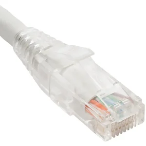 International Connectors And Cable Corp. ICPCST05WH - 5ft Cat 6 Patch Cord with Clear Boot - White