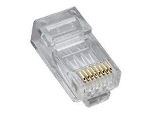 Platinum Tools 106167C - RJ45 (8P8C), CAT5E HP, ROUND-SOLID 3-PRONG. 25/CLAMSHELL.