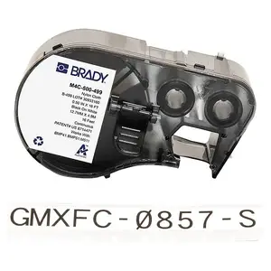 Brady M4C-500-499 - AGGRESSIVE ADH MP LABELS W/RIBBON FOR BMP41 BMP51 M511 PRINTERS - 0.5