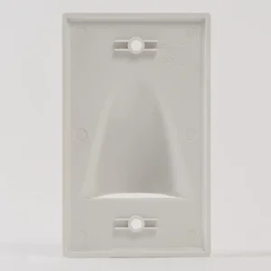 International Connectors And Cable Corp. IC640BSSIV - Ivory 1-Gang Bulk Nose Face Plate for Easy Wiring