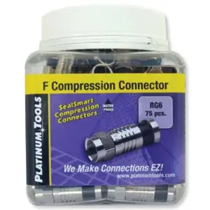 Enet 28006J - Premium RG6 Compression Connector