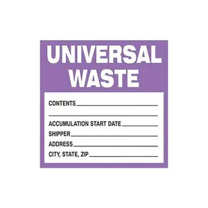 Brady 121437 - UNIVERSAL WASTE LABELS