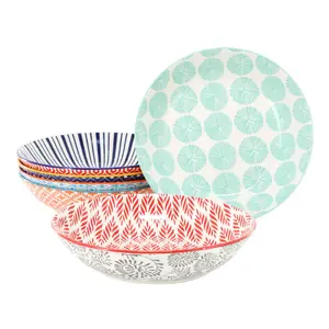 Elama ELM-GIOVANNA6 - Giovanna 6 Piece Assorted Porcelain Bowl Set