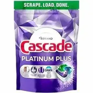 Procter & Gamble PGC 15789 - Cascade Platinum Plus ActionPacs - For Multipurpose - Fresh Scent - Recommended For: Residue Remover, Dried-on Food Remover, Grease Remover, Food Remover, Hard Water Deposit Remover - Enzyme Activated, Phosphate-free - Purple - 47 / Pack