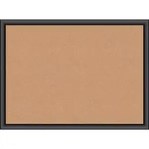 U Brands UBR 026U0001 - Cork Bulletin Board - Natural Cork Surface - Self-healing, Durable, Mounting System, Tackable, Sturdy - Black Wood Frame - 1